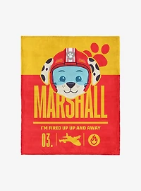 Paw Patrol Marshall Fired Up 50x60" Silk Touch Throw Blanket