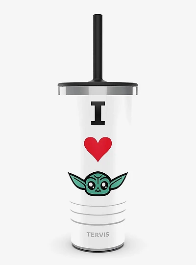 Star Wars The Mandalorian I Heart Grogu Triple Insulated Tumbler Travel Cup