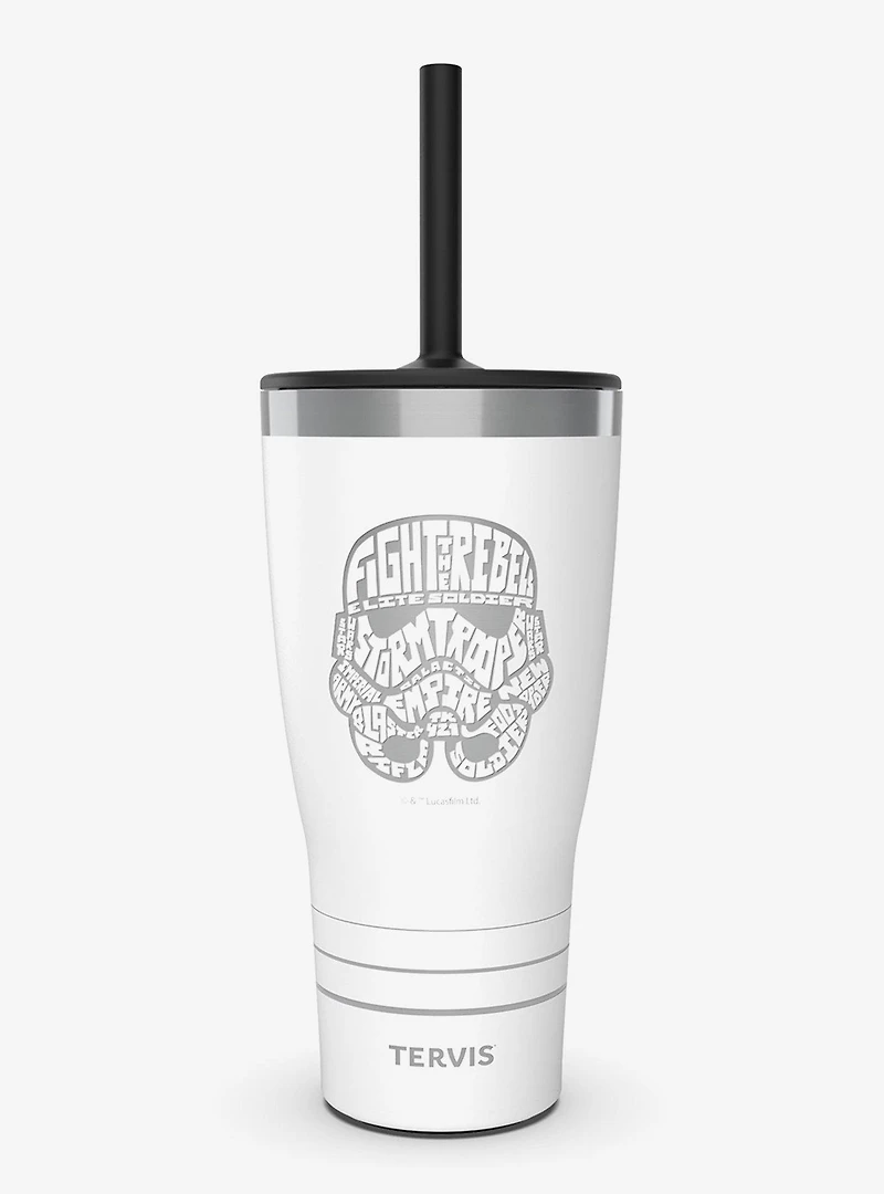 Star Wars Stormtrooper Wordle Triple Insulated Tumbler Travel Cup