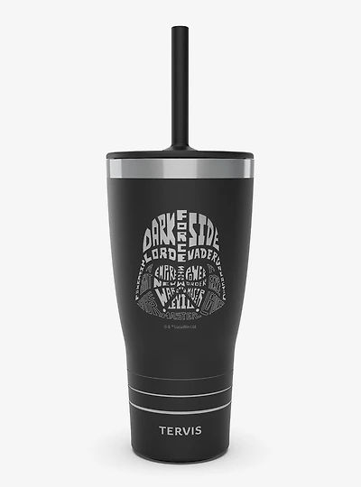 Star Wars Darth Vader Wordle Triple Insulated Tumbler Travel Cup