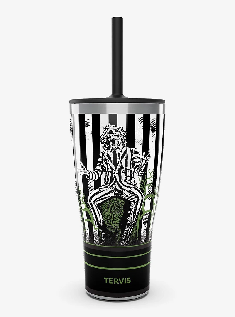 Beetlejuice Beetlejuice Beetlejuice Triple Insulated Tumbler Travel Cup