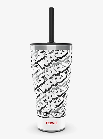 Star Wars Logo Pattern Triple Insulated Tumbler Travel Cup