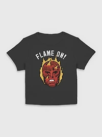 Marvel Fantastic Four Flame On Human Torch Womens Baby T-Shirt