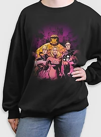Marvel Fantastic Four Blame Womens Oversized Sweatshirt