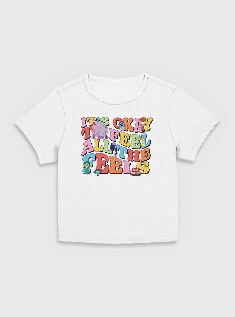 Disney Pixar Inside Out 2 Feel All The Feels Women Baby T-Shirt