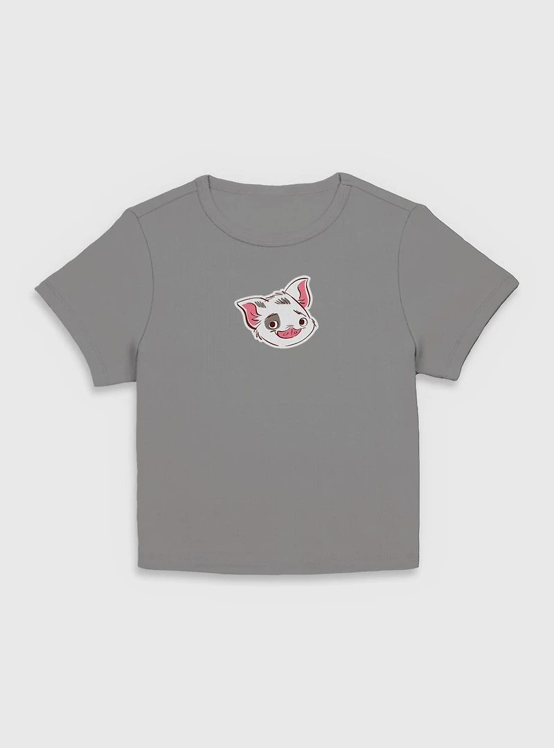 Disney Moana Big Face Pua  Women Baby T-Shirt