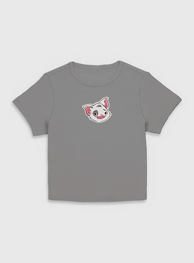 Disney Moana Big Face Pua  Women Baby T-Shirt