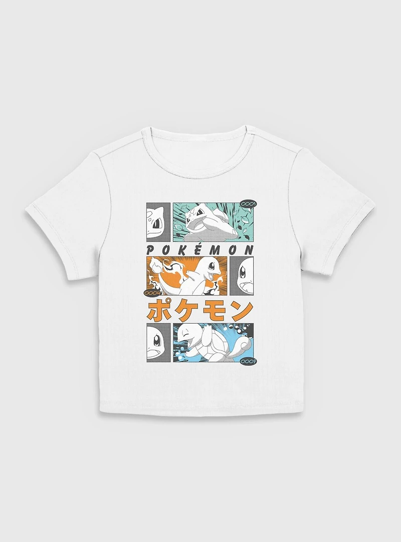 Pokemon Poster Starters Women Baby T-Shirt