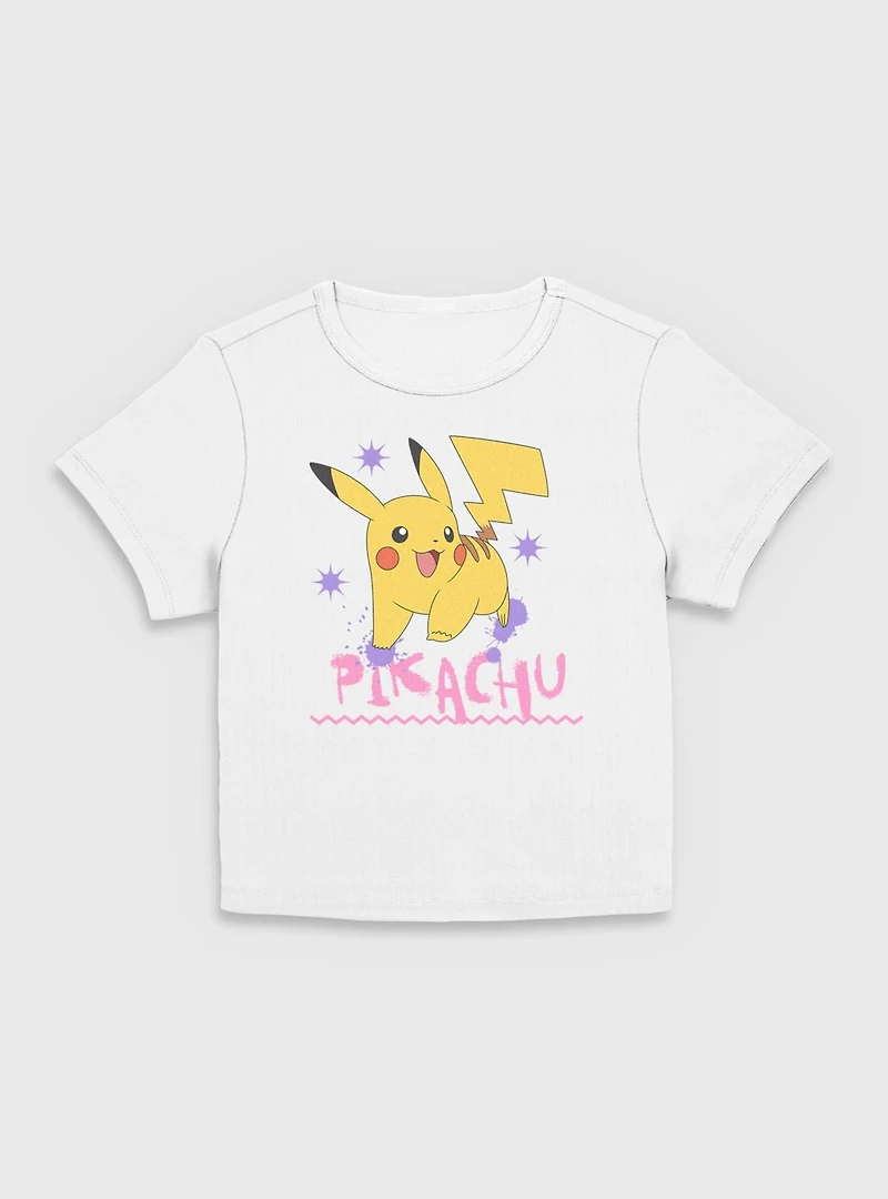 Pokemon Pikachu Spark Splatter Women Baby T-Shirt