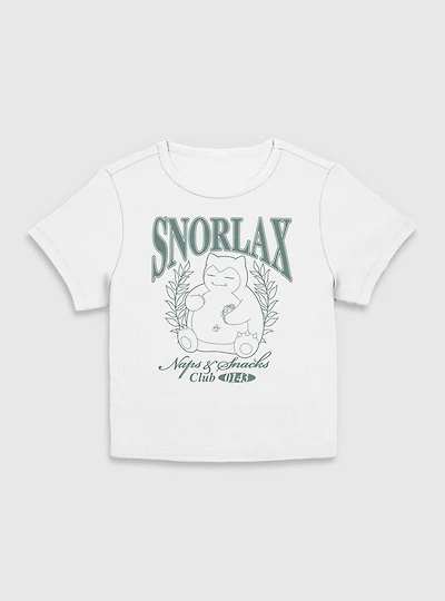 Pokemon Snorlax Collegiate  Women Baby T-Shirt