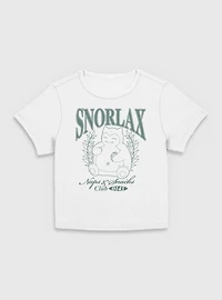 Pokemon Snorlax Collegiate  Women Baby T-Shirt