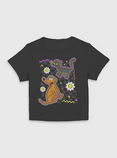 The Simpsons Dog Cat Women Baby T-Shirt