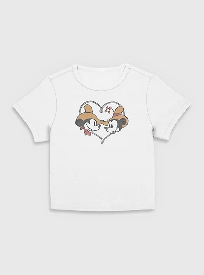 Disney Mickey Mouse & Minnie Western Women Baby T-Shirt