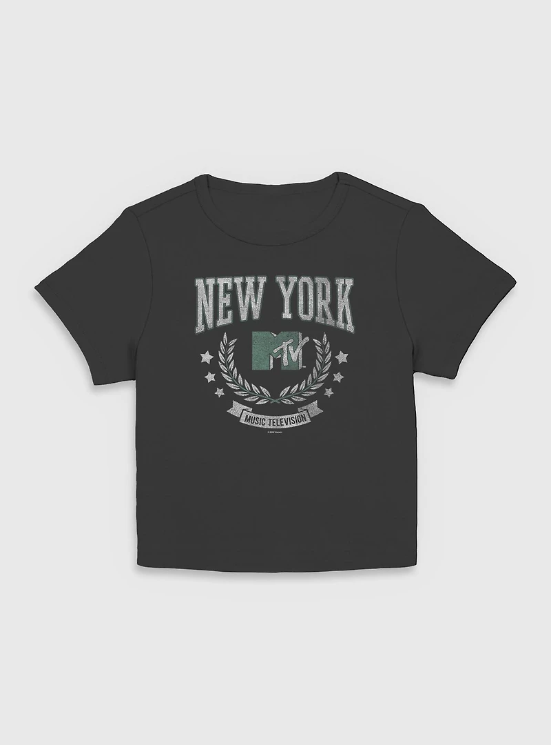 MTV New York Collegiate Logo Women Baby T-Shirt