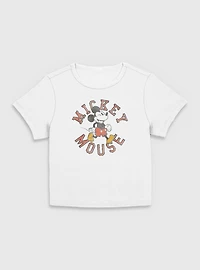 Disney Mickey Mouse Collegiate  Women Baby T-Shirt