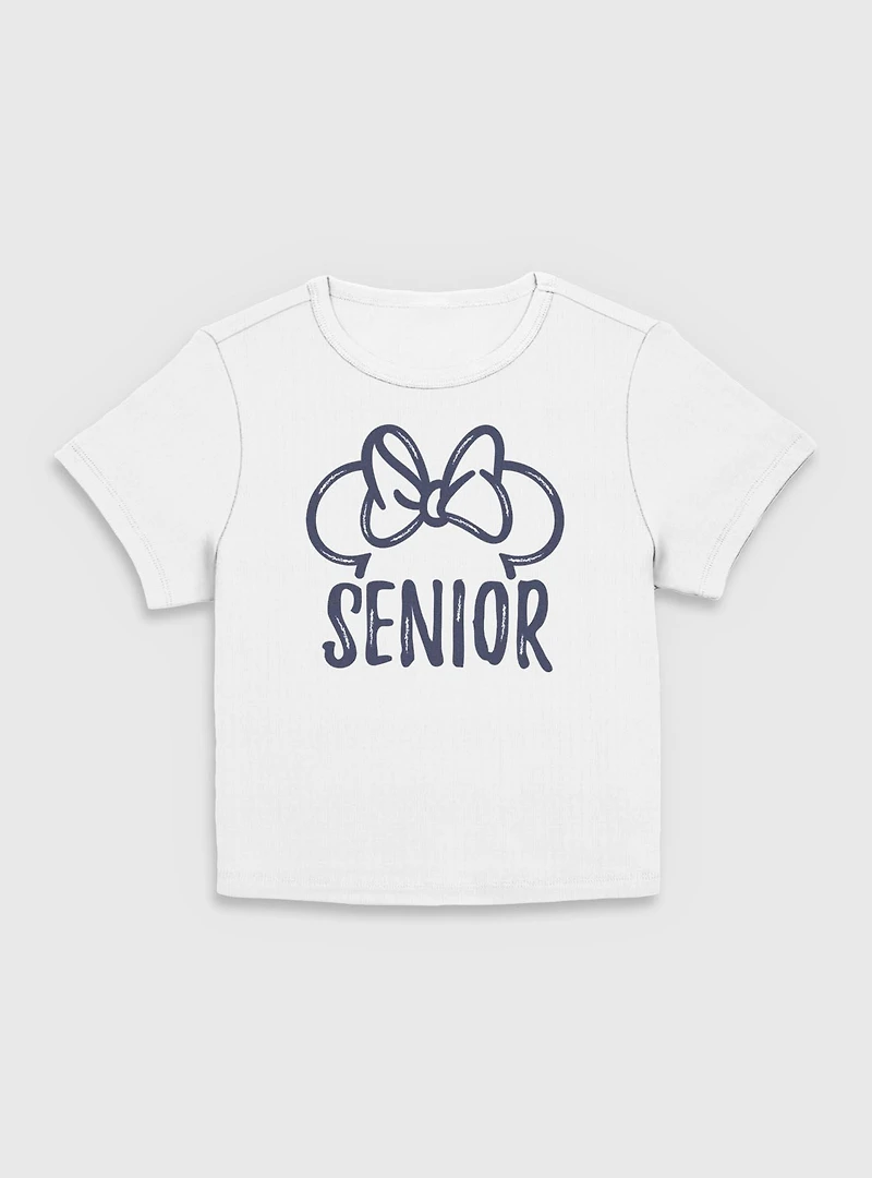 Disney Minnie Mouse Senior Ears  Women Baby T-Shirt