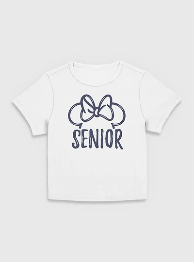 Disney Minnie Mouse Senior Ears  Women Baby T-Shirt