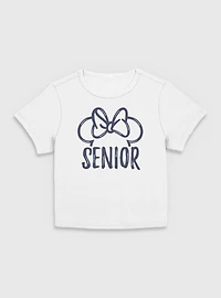Disney Minnie Mouse Senior Ears  Women Baby T-Shirt
