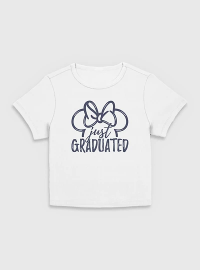 Disney Minnie Mouse Graduated Ears  Women Baby T-Shirt