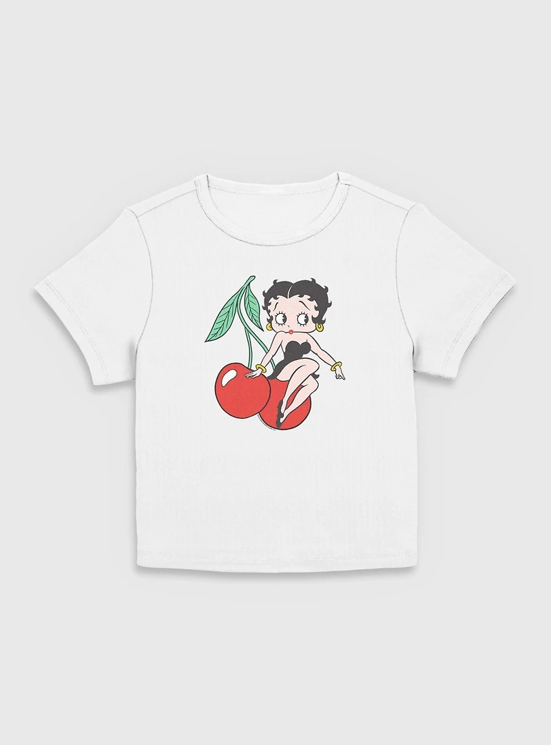 Betty Boop Cherries Women Baby T-Shirt