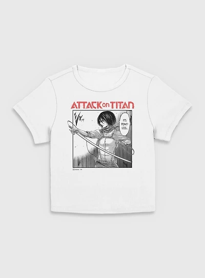 Attack on Titan Mikasa It's Pointless Manga Hot Topic Web Exclusive Women Baby T-Shirt