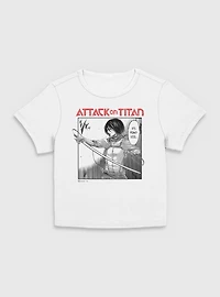 Attack on Titan Mikasa It's Pointless Manga Hot Topic Web Exclusive Women Baby T-Shirt