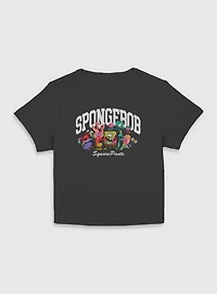 Spongebob Squarepants Sponge Group Athletic  Women Baby T-Shirt