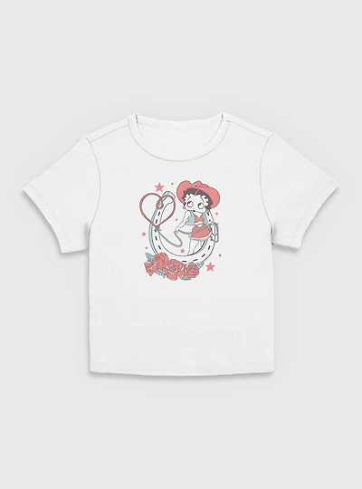 Betty Boop Rope My Heart Women Baby T-Shirt