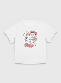 Betty Boop Rope My Heart Women Baby T-Shirt