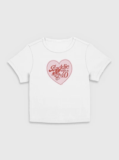 The Powerpuff Girls Baddie With A Four  Women Baby T-Shirt