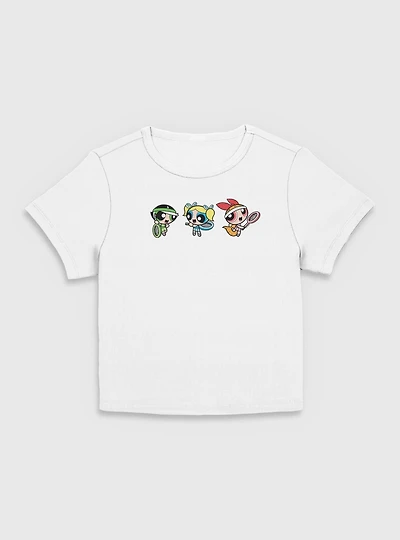 The Powerpuff Girls Play Tennis  Women Baby T-Shirt