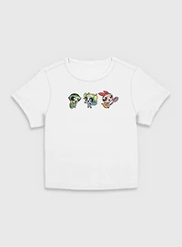 The Powerpuff Girls Play Tennis  Women Baby T-Shirt