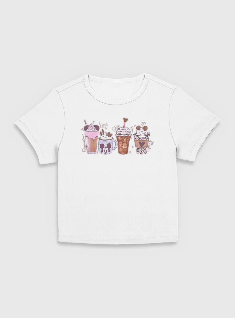 Disney Mickey Mouse Coffee Vibes Women Baby T-Shirt