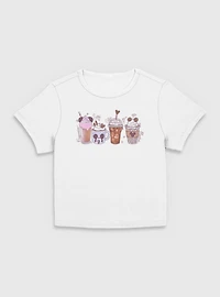Disney Mickey Mouse Coffee Vibes Women Baby T-Shirt