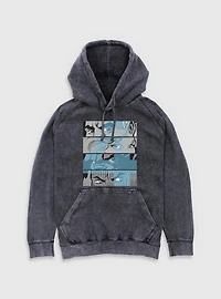Marvel Fantastic Four Eyes Panels Mineral Wash Hoodie