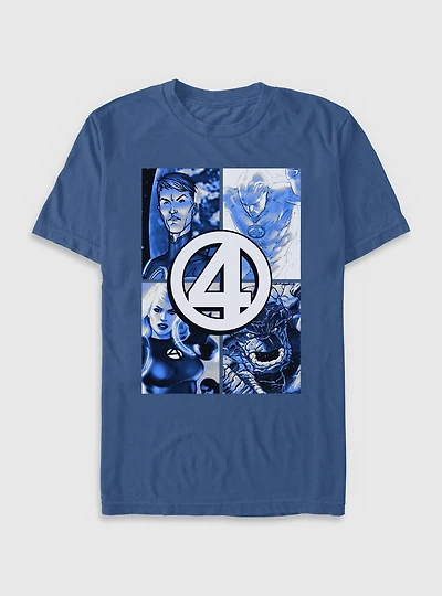 Marvel Fantastic Four Boxes Garment Dye T-Shirt