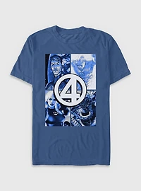Marvel Fantastic Four Boxes Garment Dye T-Shirt
