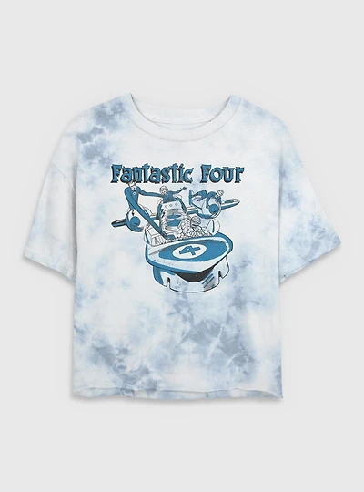 Marvel Fantastic Four Classic Fantasticar Tie-Dye T-Shirt