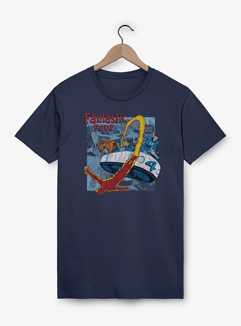Marvel Fantastic Four Classic Comic Garment Dye T-Shirt