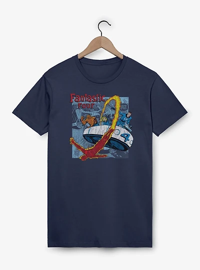 Marvel Fantastic Four Classic Comic Garment Dye T-Shirt