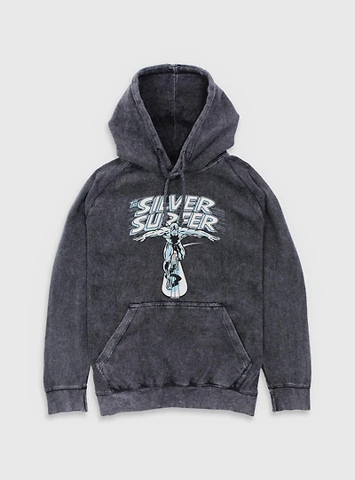 Marvel Fantastic Four The Silver Surfer Title Mineral Wash Hoodie