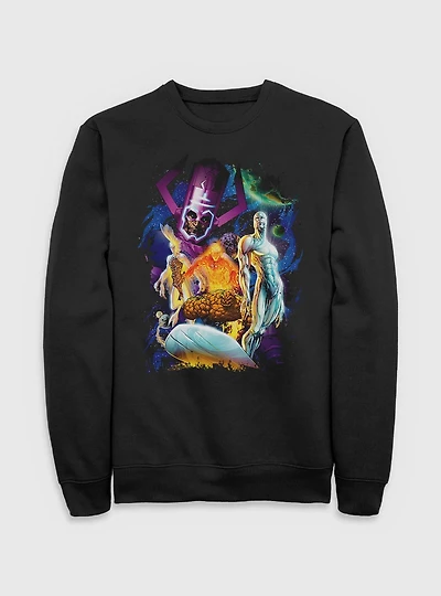 Marvel Fantastic Four 4 Cosmos Galactus & Silver Surfer Sweatshirt