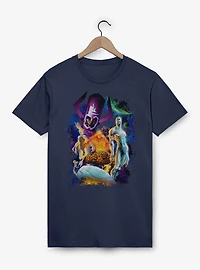 Marvel Fantastic Four 4 Cosmos Galactus & Silver Surfer Garment Dye T-Shirt