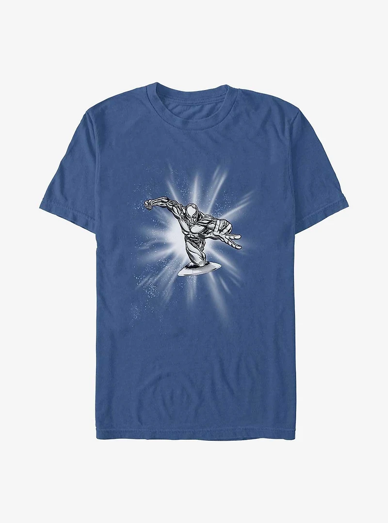 Marvel Fantastic Four Silver Surfer Action Garment Dye T-Shirt