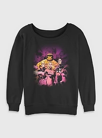 Marvel Fantastic Four Blame Womens Slouchy Sweatshirt