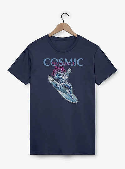 Marvel Fantastic Four The Cosmic Power Silver Surfer Garment Dye T-Shirt