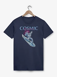 Marvel Fantastic Four The Cosmic Power Silver Surfer Garment Dye T-Shirt