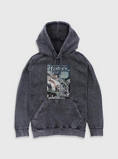 Marvel Fantastic Four Master Plan Of Doctor Doom Comic Mineral Wash Hoodie