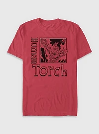Marvel Fantastic Four Human Torch Pose Garment Dye T-Shirt