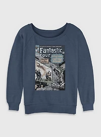 Marvel Fantastic Four Master Plan Of Doctor Doom Comic Womens Slouchy Sweatshirt